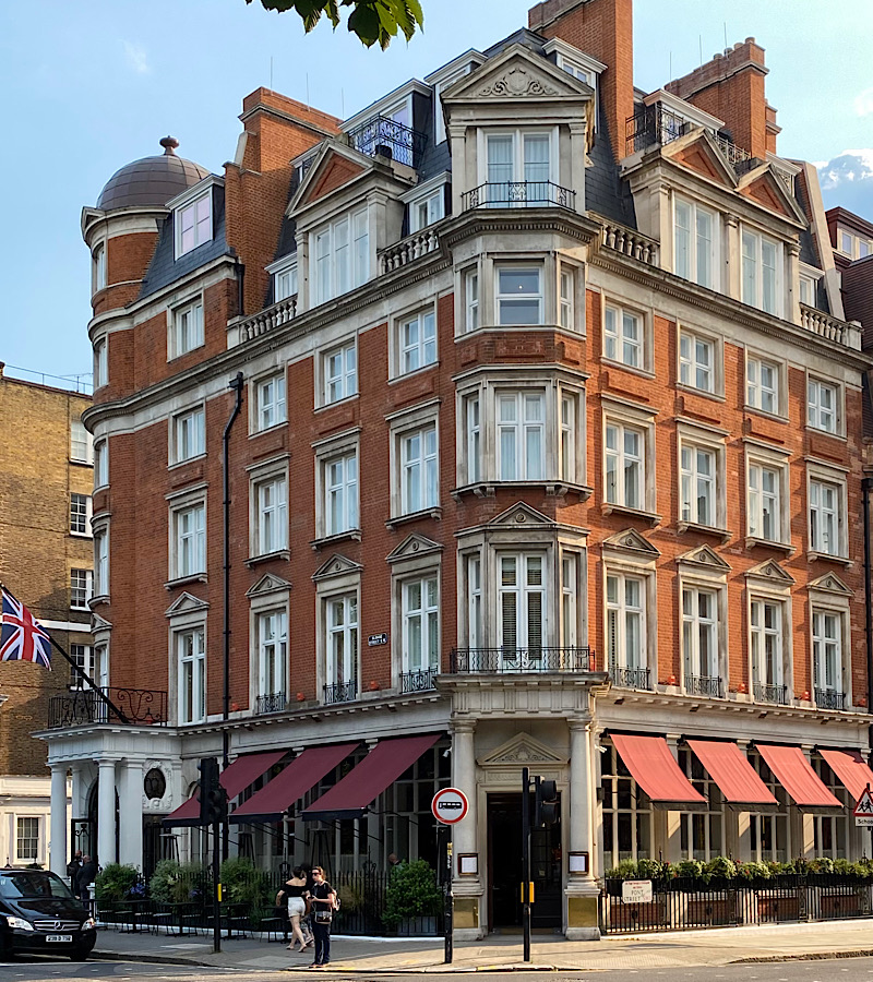 Belmond Cadogan Hotel. A beautiful red brick building in the heart of Chelsea