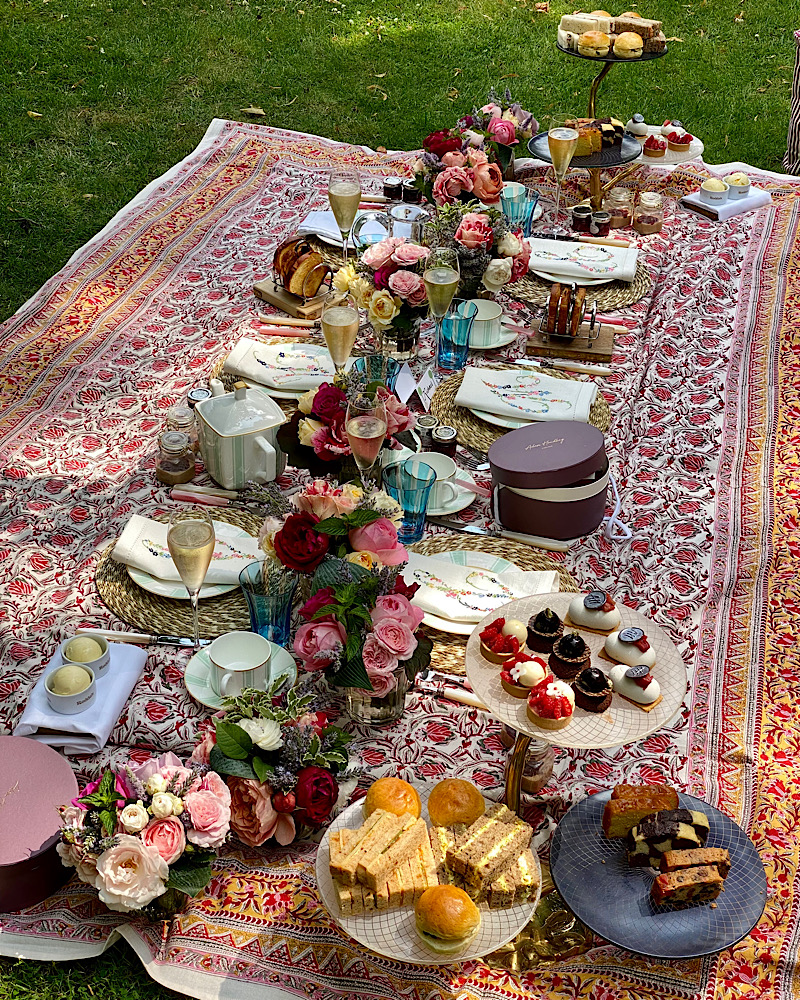 Belmond Cadogan picnic in Cadogan gardens