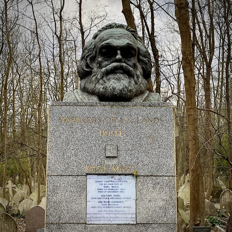 Karl Marx in Highgate Cemetery