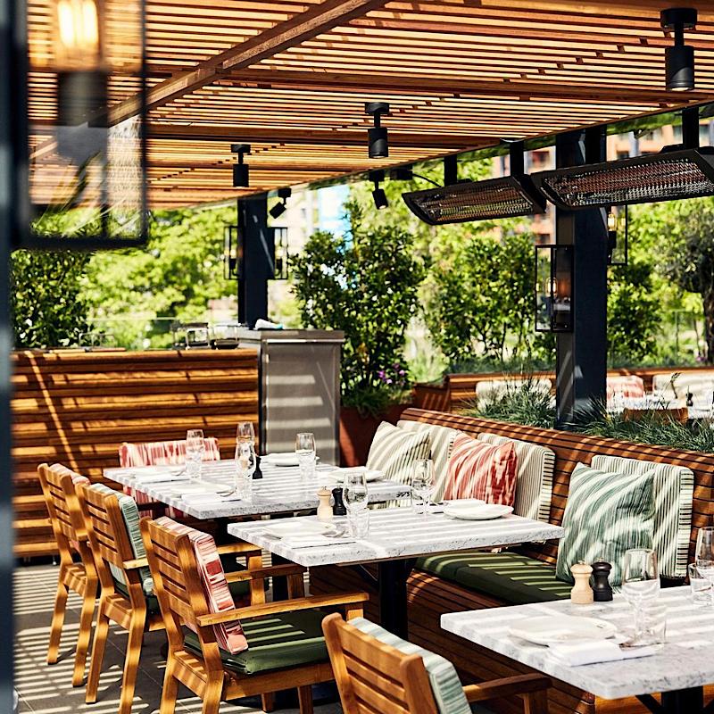 Outdoor dining spots in London Parillon London