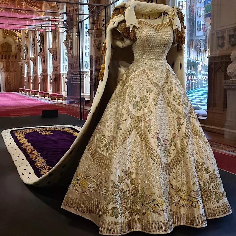 Coronation Gown of Her Majesty the Queen. See inside a Royal Palace this summer
