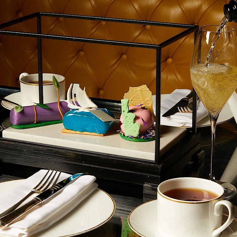 David Hockney afternoon tea at The Rosewood