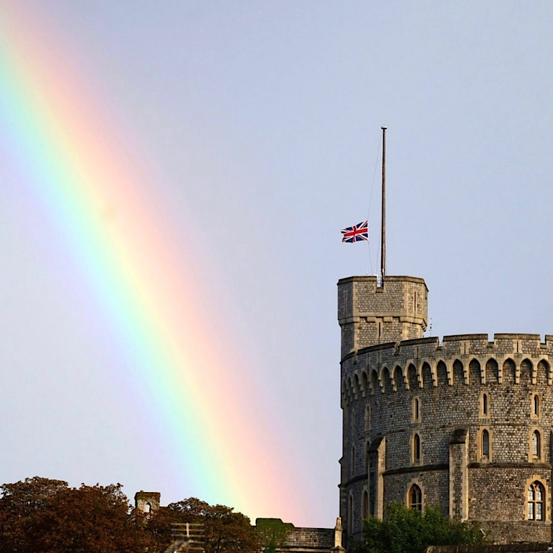 rainbow over windsor castle